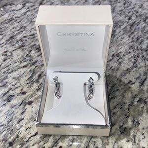 NIB Chrystina dangle earrings.